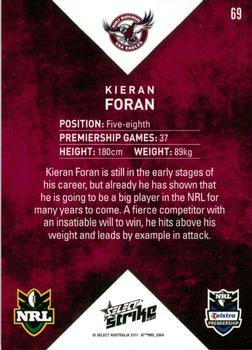 2011 NRL Strike #069 Kieran Foran Back
